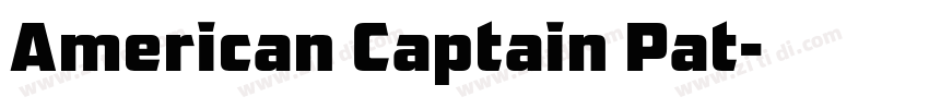 American Captain Pat字体转换